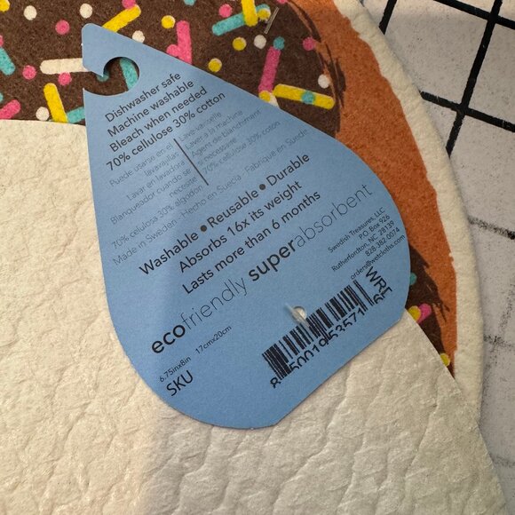 Wet-It! Swedish Treasures Round Dishcloth & Cleaning Cloth -Set of 2 - Picture 2 of 3